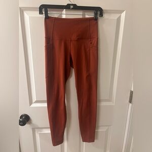 Women’s 90 Degree By Reflex Burnt Orange Activewear Leggings Sz XS